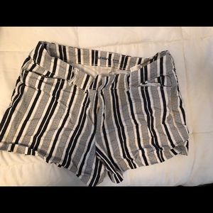 Black Striped Shorts